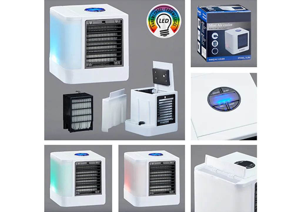 Cepewa Mini Klimaanlage,USB Stromanschluß,Luftkühler,7 LED Farbstufen 14 Cepewa Mini Klimaanlage,USB Stromanschluß,Luftkühler,7 LED Farbstufen – Bild 12