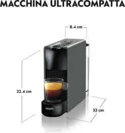 Krups Nespresso Essenza Mini XN110B - Kaffeetassenmaschine - Grau -Haushaltswaren Store 12e7e93cf3556ee886bf3f1d98feddc3