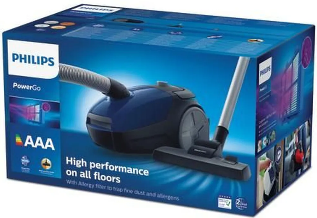 PHILIPS PowerGo FC8240/09 Staubsauger Mit Beutel 750W Blau 8 PHILIPS PowerGo FC8240/09 Staubsauger Mit Beutel 750W Blau – Bild 6