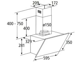 PKM Dunstabzugshaube Schräghaube Wandesse Metall Glas S23-60 ABPY 60cm Schwarz 15 PKM Dunstabzugshaube Schräghaube Wandesse Metall Glas S23-60 ABPY 60cm Schwarz -Haushaltswaren Store 15383164d0ed2279abefebfa891b34a8