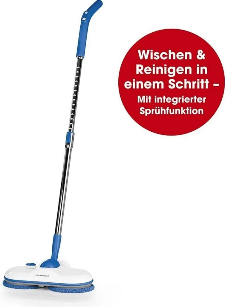 CLEANmaxx Akku-Spray-Mopp Mit 2 Rotierenden Reinigungspads - Bodenwischer 4 CLEANmaxx Akku-Spray-Mopp Mit 2 Rotierenden Reinigungspads - Bodenwischer – Bild 2