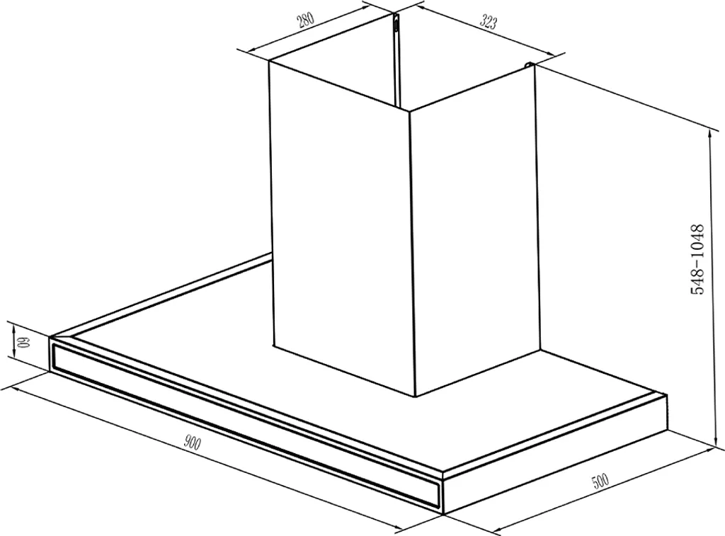 PKM Dunstabzugshaube Wandhaube Wandesse 8090GZ Touch Control Edelstahl 90cm 10 PKM Dunstabzugshaube Wandhaube Wandesse 8090GZ Touch Control Edelstahl 90cm – Bild 8