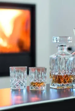 Nachtmann 0091899-0 Noblesse Whisky-Set, 1 X Karaffe/Dekanter + 2 X Whisky-Becher, Klar (1 Set) -Haushaltswaren Store 16709accb6d351db8cd39e326b682f39