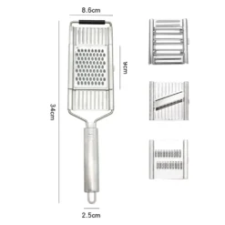4-fach Gemüsehobel Mit 3 Zusätzlichen Einsätzen. V-Schneider, Julienneschneider Und Parmesanreibe. -Haushaltswaren Store 1676c3ec98ab7c893945b72730aed992