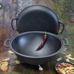 Maysternya™ Guss-Eisen Dutch Oven - 8 Liter - Outdoor-Kochen - BBQ-Bratpfanne Aus Gusseisen - Schwarz -Haushaltswaren Store 167b030e0f40c7247a3d2aa62bcf446f