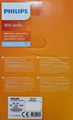 PHILIPS Kaffeevollautomat 800 Series EP0824/00 Mit Automatischer Entkalkung -Haushaltswaren Store 16addc5fd861d0e170a4a4c8139106e5