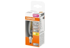 Osram LED Filament Leuchtmittel Kerze 4W = 40W E14 Klar 470lm Warmweiß 2700K -Haushaltswaren Store 16e314586aa5eb722cfa76d87bd8b0b7