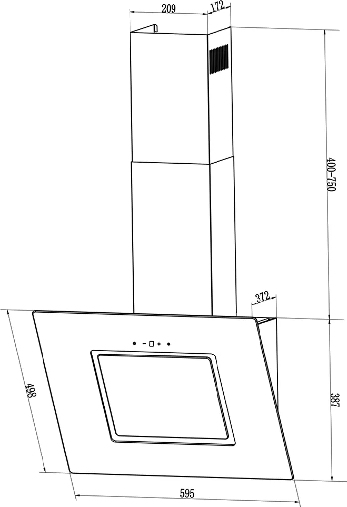 PKM Dunstabzugshaube Mit Randabsaugung Kopffreihaube S26-60BWTY Glas Weiß 60cm 6 PKM Dunstabzugshaube Mit Randabsaugung Kopffreihaube S26-60BWTY Glas Weiß 60cm – Bild 4