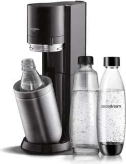 SodaStream DuoTitan Trinkwassersprudler, Inkl. 1x 1 Liter Glasflasche, 1x 1 Liter PET, 1 X Quick Connect Zylinder -Haushaltswaren Store 172a23fcaa255c17fc6f9ba54f45f2bb
