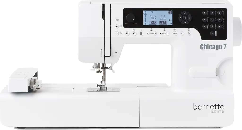 Bernette Chicago 7 - Nähmaschine Und Stickmaschine / 197 Stich- Und Nähprogramme (Nutzstiche, Elastikstiche) 7 Bernette Chicago 7 - Nähmaschine Und Stickmaschine / 197 Stich- Und Nähprogramme (Nutzstiche, Elastikstiche) – Bild 5