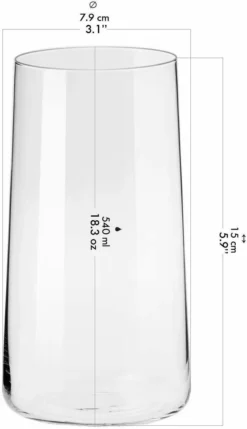 KROSNO Avant-Garde Longdrinkgläser, Set Von 6, 540 Ml -Haushaltswaren Store 17e1cd7d4d9751f7f8cba44a6a718c6e
