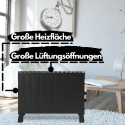 Zilan Design Konvektor Mit 2500 Watt | Überhitzungsschutz | Thermostat | 2 Leistungsstufen | Wandmontage Möglich -Haushaltswaren Store 1847579b3eb7e3be04c8760ce123337a