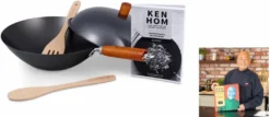 Ken Home Wokpfanne Kohlenstoffstahl Mit Holzgriff Set Mit Praktischer Antihaftbeschichtung Schwarz-braun One Size -Haushaltswaren Store 18e09877bf3b3b1b6b4f1e70a4691ee3