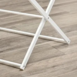 HOMCOM Wäscheständer Faltbar 8-stufiger Trockengestell Trockenständer Metall Kunststoff Weiß 74 X 35 X 144 Cm 16 HOMCOM Wäscheständer Faltbar 8-stufiger Trockengestell Trockenständer Metall Kunststoff Weiß 74 X 35 X 144 Cm -Haushaltswaren Store 1910c60801da28ebc92da6ec1be1f118