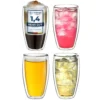 Creano Doppelwandiges Thermoglas 400ml „DG-SH“, Großes Doppelwandglas Aus Borosilikatglas, Doppelwandige Kaffeegläser, Teegläser, Latte Gläser 4er Set -Haushaltswaren Store 1919c7fa471ea531d22aa23175afb3ed