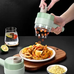 4 In 1 Hand Elektro Gemüseschneider Multifunktionaler Gemüse Obst Schneider -Haushaltswaren Store 19773d11cf83d29f5d923db0eb94996b