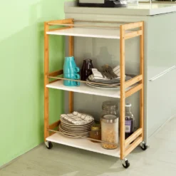 SoBuy Küchenwagen,Servierwagen,Badrollwagen,Küchenregal FKW32-WN -Haushaltswaren Store 1a5b29837bc68ed8b18ce3b46af962b2