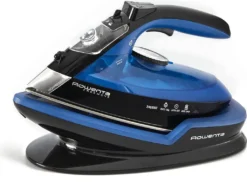 Rowenta DE5010 Dampfbügeleisen Ohne Schnur Mit Ladestation Blau Schwarz -Haushaltswaren Store 1bbe152ae8f2c13e472c1ad230e4144f