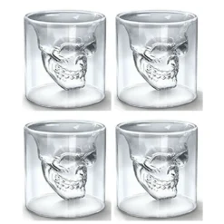 Skull-in-glass Winkee 4 Schnapsgläser Shot Glas Totenkopf Schädel 25ml Partyglas Weingläser -Haushaltswaren Store 1bbed6c95cc990a6fd89ad9b903024c1