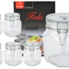 6er Set Einmachglas Bügelverschluss Original Fido 0,75L Incl. Bormioli Rezeptheft -Haushaltswaren Store 1c13c6de886527c5fc85e06fa83734ef