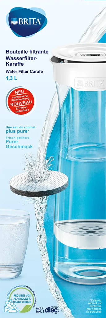 BRITA Wasserfilter-Karaffe Weiß-grau 5 BRITA Wasserfilter-Karaffe Weiß-grau – Bild 3