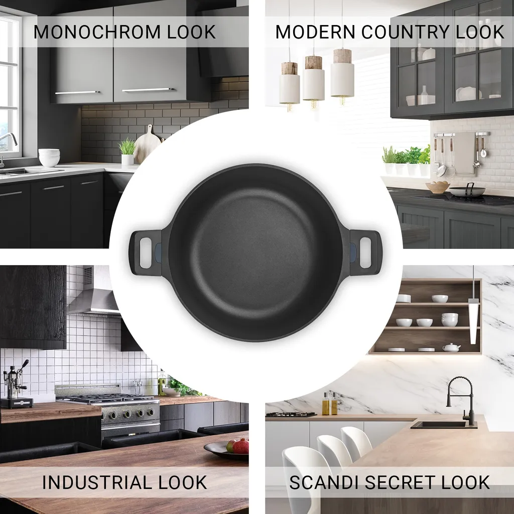 N8WERK Aluguss-Topf-Set In Der Midnight Edition | 8-teilig 4 N8WERK Aluguss-Topf-Set In Der Midnight Edition | 8-teilig – Bild 2