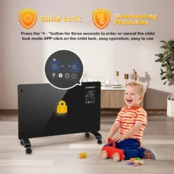 Aigostar Elektroheizung, Elektro Glasheizung, Konvektor-Heizung, LED Touchscreen Einstellbare Temperatur, 2000 W 14 Aigostar Elektroheizung, Elektro Glasheizung, Konvektor-Heizung, LED Touchscreen Einstellbare Temperatur, 2000 W -Haushaltswaren Store 1c7155c2ebb52c69ee6309cc41e63629