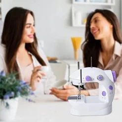 Elektrische Mini Nähmaschine Doppelgewinde Handnähen Mit LED Tragbar Reisenahmaschine Nähen -Haushaltswaren Store 1c9235b77b55f81a870c0ff4da839766