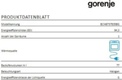 Gorenje Black Set 4 INDUCTION Einbauherd - Set Mit Induktions-Kochfeld Mit Edelstahlrahmen - 77L XXL Volumen - GentleClose - AirFry - PizzaMode - ChildLock - PerfectGrill - Teleskopauszüge - Schwarz -Haushaltswaren Store 1d17b152e0361fbb23ca225ae147a4b3