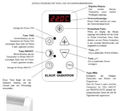 Elektroheizung Paneelheizung Heizkörper Konvektor Mit Thermostat + Zeitsteuerung 750 Watt I -Haushaltswaren Store 1d2b17e14c296b93aea7024902f147b1