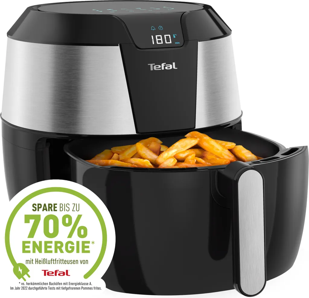 Tefal EY701D Easy Fry XXL Heißluftfritteuse, Fassungsvermögen: 1,6 Kg, Timer,8 Automatische Menüs 11 Tefal EY701D Easy Fry XXL Heißluftfritteuse, Fassungsvermögen: 1,6 Kg, Timer,8 Automatische Menüs – Bild 9