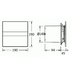 E-150 G Axial-Badlüfter, 21W, Rohrleitung 150 Mm, Weiß -Haushaltswaren Store 1e1c891b4dd6a1465377654d01c5a439