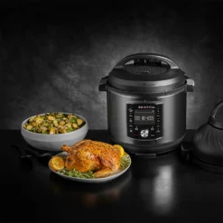 Instant Pot - Pro Crisp 11-in-1-Elektro-Multikocher – Schnellkochtopf, Heißluftfritteuse, Slow Cooker, Dampfgarer, Grill, Dörrgerät Und Sous-Vide-Maschine – Schwarzer Edelstahl,1500 W, 8L -Haushaltswaren Store 1edb96cf8025bd25ca4eba84fe1fc606