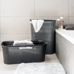 ROTHO Wäschekorb 41 L BRISEN, Farbe:Anthrazit 15 ROTHO Wäschekorb 41 L BRISEN, Farbe:Anthrazit -Haushaltswaren Store 1f89cf77da528e69a0005034641fdb32