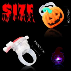 50 Stück Halloween-Partygeschenke Für Kinder, LED-Blinkringe, Leuchtende Halsketten Und Broschen Für Party-Dekorationen, Halloween-Partyzubehör, Kein Süßigkeitenhalloween Leckereien, Goodie-Tütenfüller -Haushaltswaren Store 1fc1bbf8cd56eba7506a52b32723e230