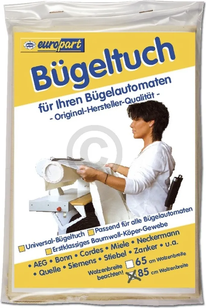 Bügeltuch Universal Bügelautomat 85cm Baumwolle AEG Electrolux 8996470168700 Miele1566620 Bosch Siemens 00450183 4 Bügeltuch Universal Bügelautomat 85cm Baumwolle AEG Electrolux 8996470168700 Miele1566620 Bosch Siemens 00450183 – Bild 2