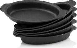 BBQ-Toro Servierpfännchen (6-er Set) | Gusseisen Grillpfannen