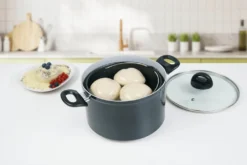 Genius Cerafit Magic Pot Kochtopf-Set 20cm - Topf 3,7l Mit Siebeinsatz & Glas-Deckel Für Einfaches Kochen, Drehen, Dünsten & Servieren; A24661 -Haushaltswaren Store 20ebf9433c32b3d19be354aa55c8353d