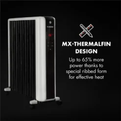 Thermaxx 2500 Ölradiator 2500W 5-35° C 24h-Timer Weiß/schwarz -Haushaltswaren Store 213fbb4d702ca5df6e3943a61ff57617