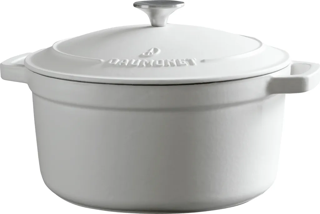 Daumonet Gusseisen-Bräter - Rund Ø 26 Cm - Weiß 3 Daumonet Gusseisen-Bräter - Rund Ø 26 Cm - Weiß