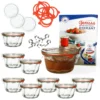 9er Set WECK 9x Gugelhupf Glas-Form 280 Ml + 9x Einmach-Zubehör + Rezeptheft -Haushaltswaren Store 22848b2694da6b5946b65608eccfba35
