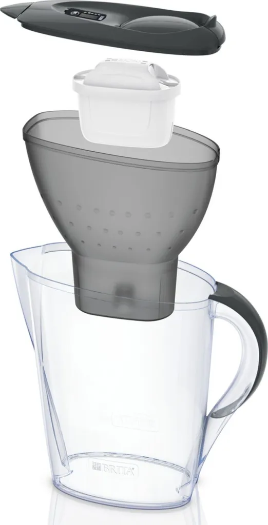 Brita Fill & Enjoy Starterpaket Marella Cool, Gesamtvolumen 2,4 L (gefiltertes Wasser 1,4 L), Incl. 3 Kartuschen MAXTRA+ , Farbe Anthrazit 6 Brita Fill & Enjoy Starterpaket Marella Cool, Gesamtvolumen 2,4 L (gefiltertes Wasser 1,4 L), Incl. 3 Kartuschen MAXTRA+ , Farbe Anthrazit – Bild 4