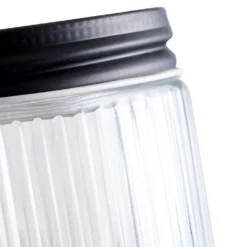 6er Set Vorratsgläser 0,5 L Mit Schraubdeckel Ø9x11 Cm - Schwarz 17 6er Set Vorratsgläser 0,5 L Mit Schraubdeckel Ø9x11 Cm - Schwarz -Haushaltswaren Store 230a7e56b03f249babf6ff6fa6650657