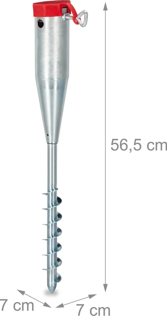 Relaxdays 4 X Bodenhülse Sonnenschirm 25 - 55 Mm 6 Relaxdays 4 X Bodenhülse Sonnenschirm 25 - 55 Mm – Bild 4