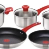 Tefal By Jamie Oliver Mainstream Set Edelstahl Red Collection H801S5