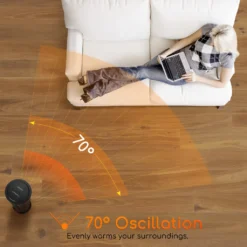 Aigostar Bert - PTC Keramik Heizlüfter Mit Fernbedienung, 3 Mode Heizstufen, 70° Oszillation, Leise Und Energiesparend Heizleistung 2000W, 7.5 H Timer, Heizung Heater Schnellheizer, Schwarz -Haushaltswaren Store 243ab90ee7f11ce1085bbe9f2e179e50