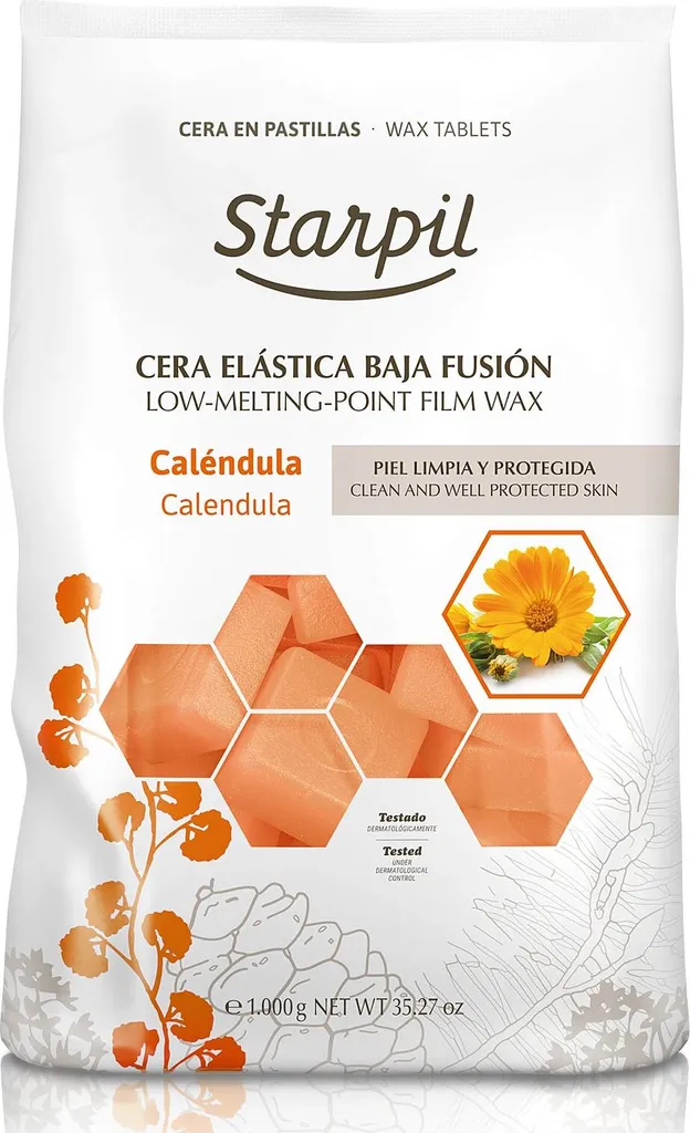 Starpil Filmwax Calendula Sanitizer Linie, 1 Kg Blöcke 3 Starpil Filmwax Calendula Sanitizer Linie, 1 Kg Blöcke