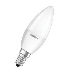 OSRAM Set Mit 4 LED-Lampen E14 Mattierte Flamme 5 W Entsprechend 40 W Kaltweiß