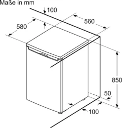 Bosch Serie 2 GTV15NWEA Gefrierschrank 83 Liter 3 Gefriergut-Schubladen -Haushaltswaren Store 24d395128c98d6745f8a13920539daf4