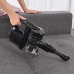 Juskys 2in1 Handstaubsauger & Akku Staubsauger - Beutellos & Kabellos – Bis 55 Min Laufzeit - Lithium-Ionen Akku, Wandhalterung & Ladestation – Schwarz -Haushaltswaren Store 24f6ec152adaf409004f415f04899216